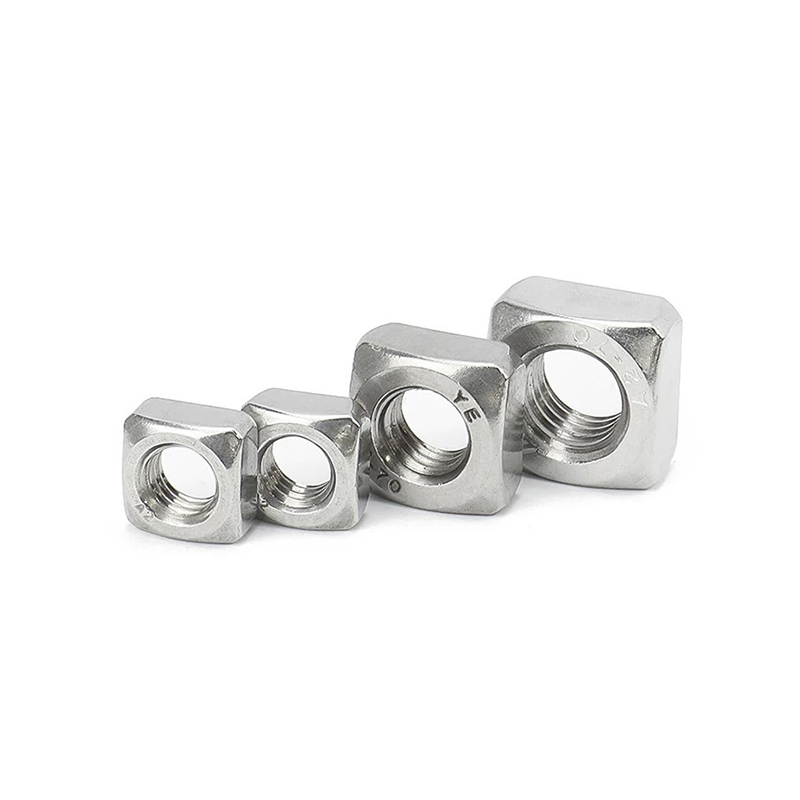 DIN 562 rustfritt stål firkantede tynne muttere