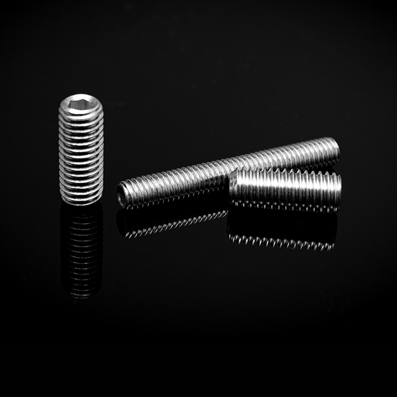 DIN 913 rustfritt stål sekskantskruer med flat spiss