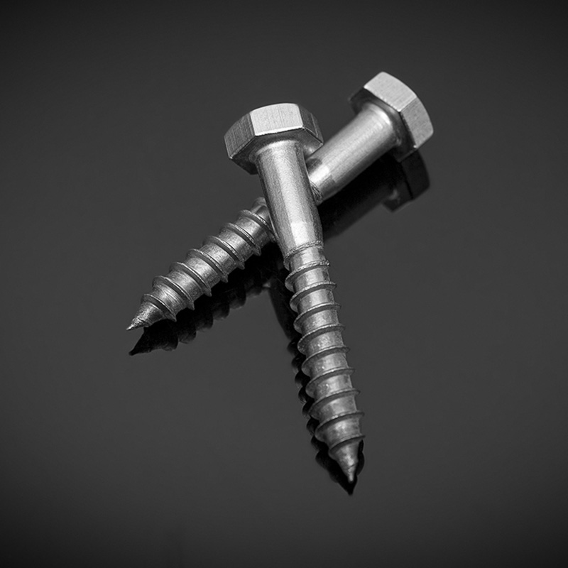 DIN571 rustfritt stål sekskanthode treskruer DIN571 rustfritt stål sekskanthode treskruer